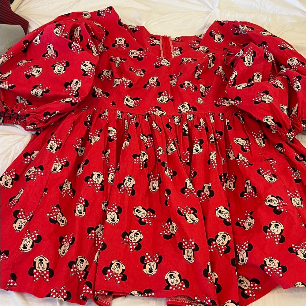 Minnie Puff Sleeve Mini-Dress- Small Shop